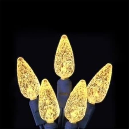 Forever Bright Kellogg Plastics 20601 1.12 in. Holiday & Christmas Indoor & Outdoor C6 Base LED- Antique Candlelight - Cone 20601